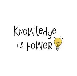 Photo of knowledge being more valuable than power