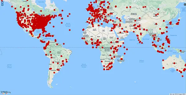 Photo of world map